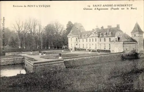 Ak Saint André d'Hébertot Calvados, Le Chateau d'Aguesseau