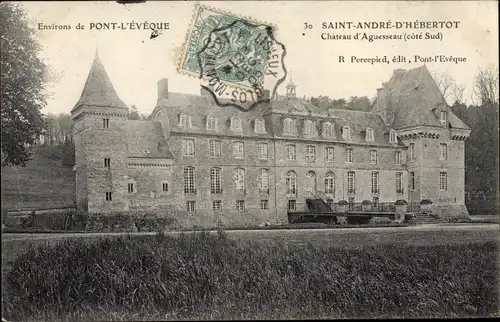 Ak Saint André d'Hébertot Calvados, Chateau d'Aguesseau