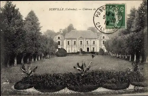 Ak Surville Calvados, Chateau de Drumare