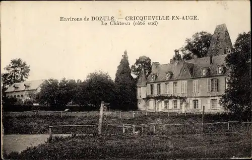 Ak Cricqueville en Auge Calvados, Le Chateau