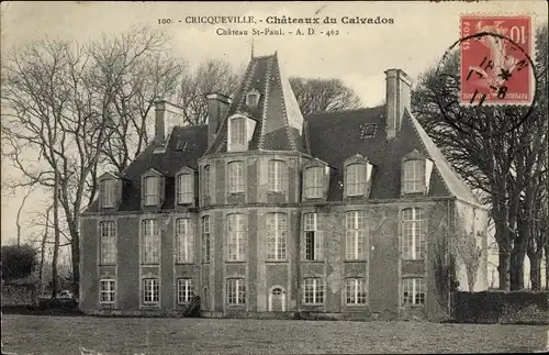 Ak Cricqueville en Auge Calvados, Chateau St. Paul