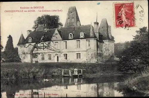 Ak Cricqueville en Auge Calvados, Le Chateau