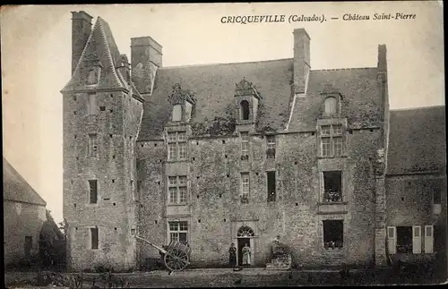 Ak Cricqueville Calvados, Chateau Saint Pierre