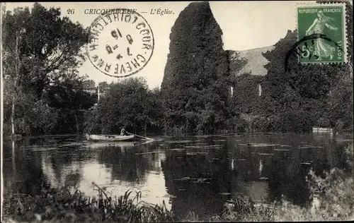 Ak Cricqueboeuf Calvados, L'Eglise