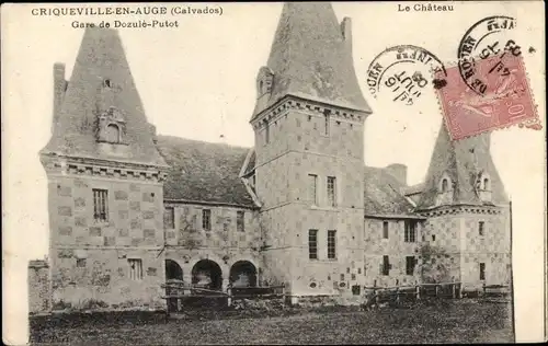 Ak Cricqueville en Auge Calvados, Le Chateau