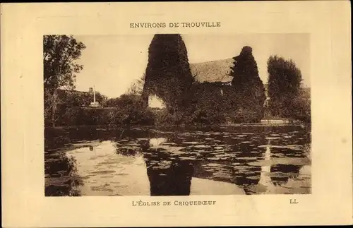 Ak Cricquebœuf Criqueboeuf Calvados, L'Eglise