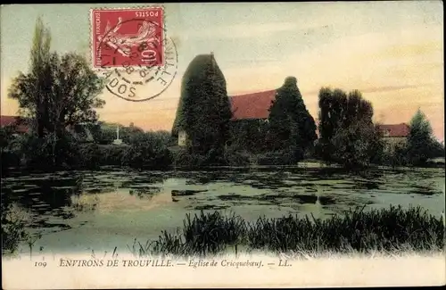 Ak Cricquebœuf Criqueboeuf Calvados, L'Eglise
