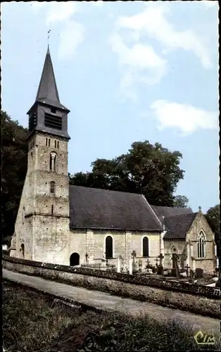 Ak Saint André d'Hébertot Calvados, L'Eglise