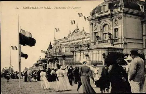 Ak Trouville Calvados, Promenade des Planches