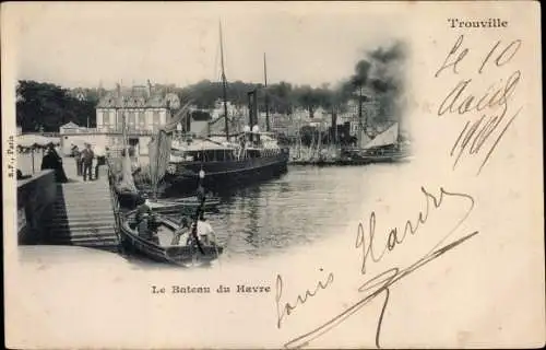 Ak Trouville Calvados, le Bâteau du Havre