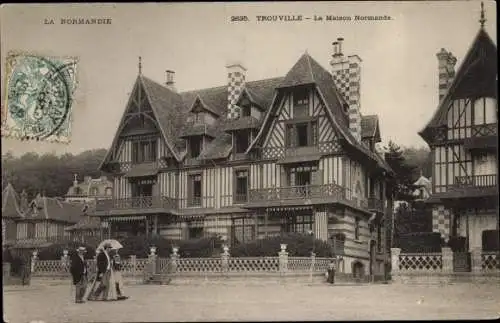 Ak Trouville Calvados, La Maison Normande