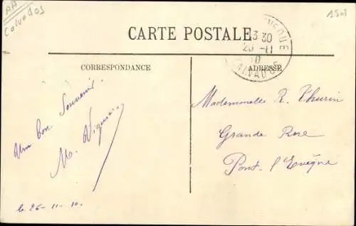 Ak Trouville Calvados, les Villas et le Calvaire