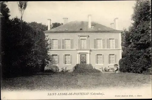 Ak Saint André de Fontenay Calvados, le Château