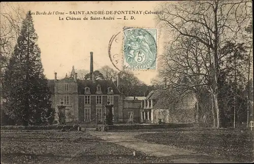 Ak Saint André de Fontenay Calvados, le Château