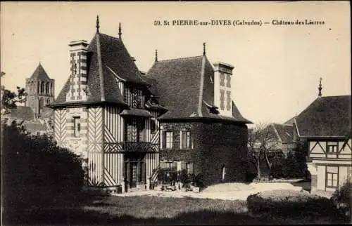Ak Saint Pierre sur Dives Calvados, Château des Lierres