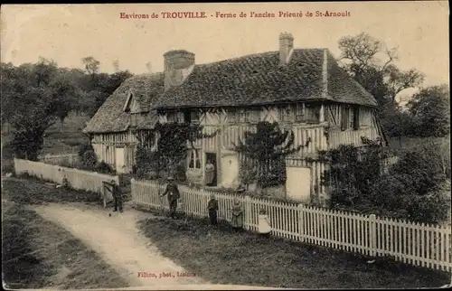 Ak Saint Arnoult Calvados, Ferme de l'ancien Prieuré