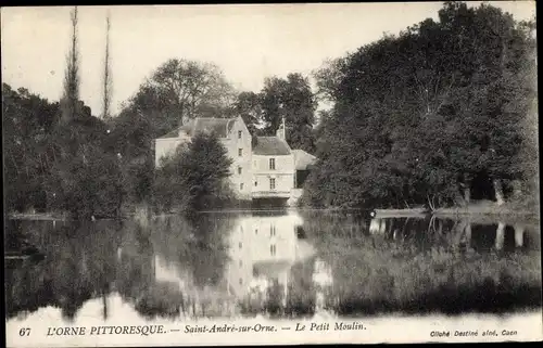 Ak Saint André sur Orne Calvados, le Petit Moulin