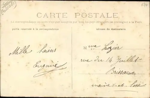 Ak Saint Aubin sur Mer Calvados, la Tourelle, Grotte et Tunnel