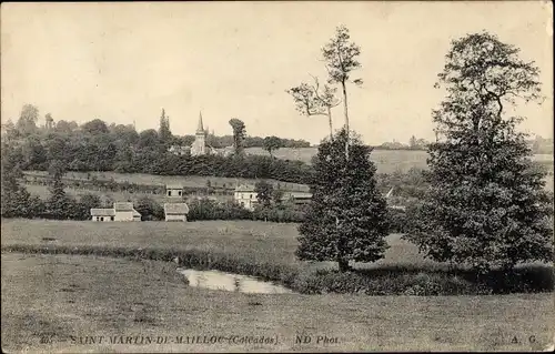 Ak Saint Martin de Mailloc Calvados, Panorama, Landschaft