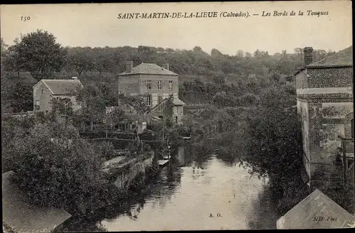 Ak Saint Martin de la Lieue Calvados, les bords de la Toques