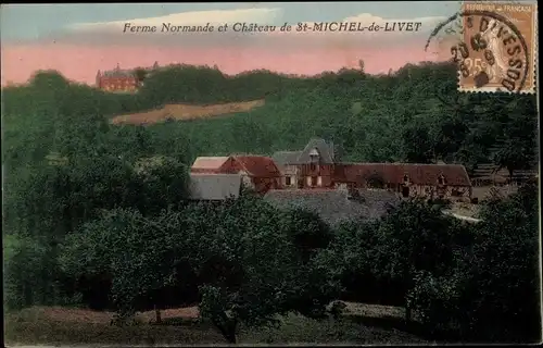 Ak Saint Michel de Livet Calvados, Ferme Normande et Château