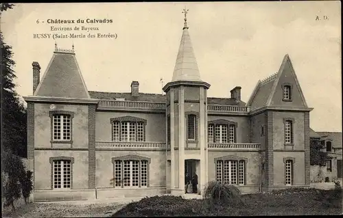 Ak Bussy Saint Martin des Entrées Calvados, Château