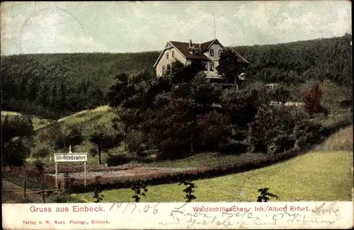 Ak Einbeck in Niedersachsen, Gasthaus Waldschlösschen