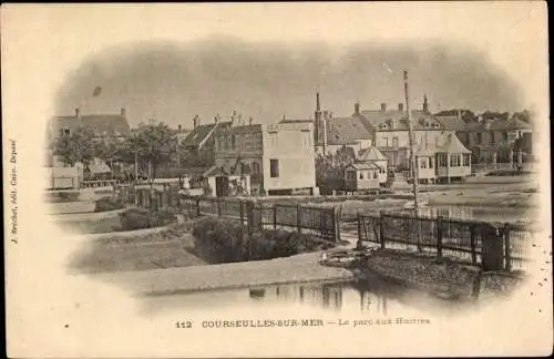 Ak Courseulles sur Mer Calvados, Le parc aux Huitres