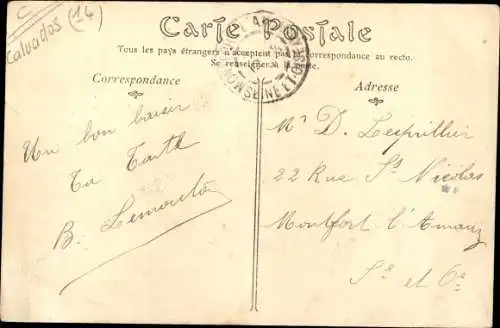 Ak Courseulles sur Mer Calvados, L'Ile de Plaisance