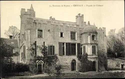 Ak Creully sur Seulles Calvados, Le Chateau