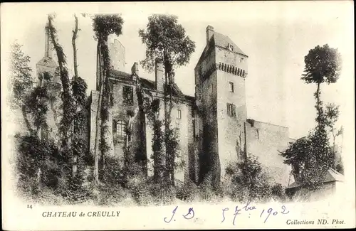 Ak Creully sur Seulles Calvados, Le Chateau