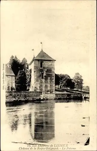 Ak La Roque Baignard Calvados, Chateau, La Poterne