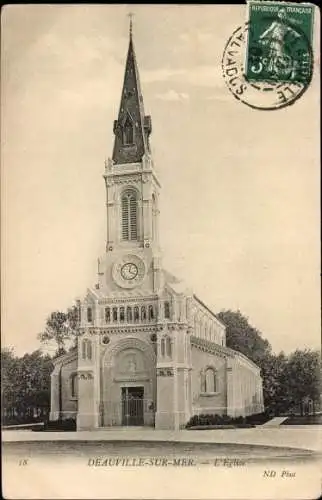 Ak Deauville sur Mer Calvados, L'Eglise