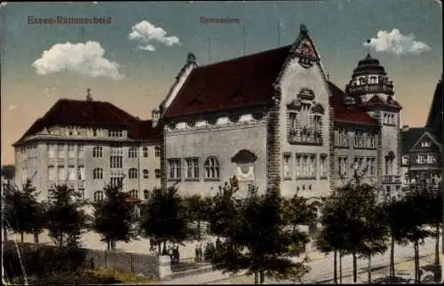 Ak Rüttenscheid Essen Ruhrgebiet, Gymnasium