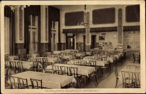 Ak Bredeney Essen im Ruhrgebiet, Hotel Restaurant Ruhrstein, Speisesaal