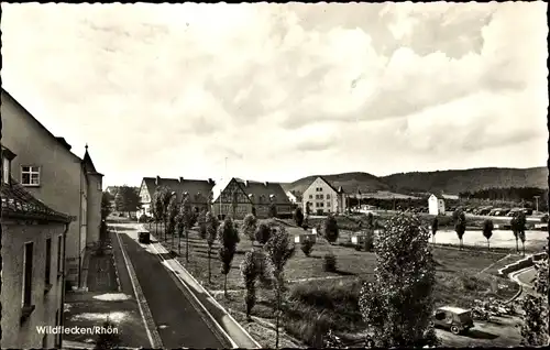 Ak Wildflecken in der Röhn Unterfranken, Straßenpartie, Marktplatz