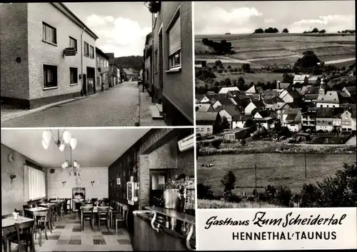 Ak Hennethal Hohenstein im Taunus, Gasthaus Zum Scheidertal