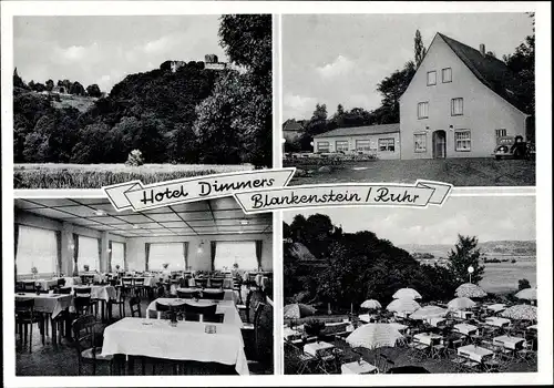 Ak Blankenstein an der Ruhr Hattingen, Hotel Dimmers Zum Sängerheim