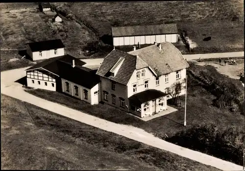 Ak Nordseebad Sankt Peter Ording, Hotel Utholm, Luftbild