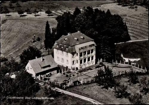 Ak Esseratsweiler Achberg Baden Württemberg, Luftaufnahme, Gasthaus