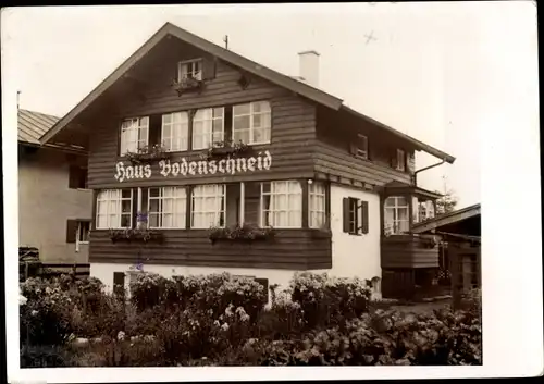 Foto Ak Oberstdorf im Oberallgäu, Haus Bodenschneid