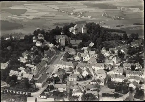 Ak Schauenstein im Frankenwald, Ort aus der Vogelschau gesehen
