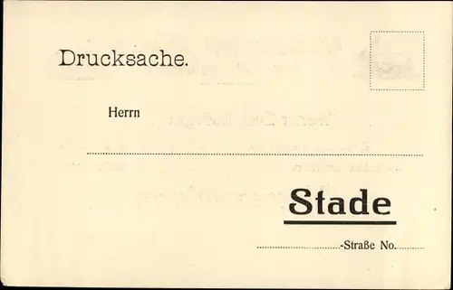 Ak Stade in Niedersachsen, Kaninchenzüchterverein Schwingetal, Einladung, Versammlung