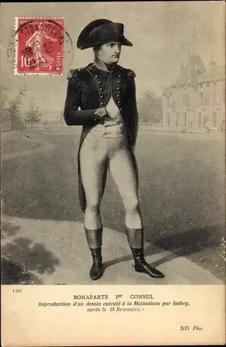 Künstler Ak Isabey, Napoleon Bonaparte, Portrait, Musée de Versailles