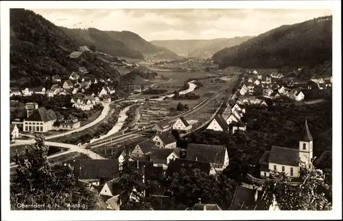 Ak Aistaig Oberndorf am Neckar Schwarzwald, Panoramablick auf den Ort