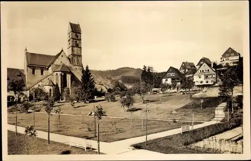 Ak Alpirsbach im Schwarzwald, Klosterkirche mit Kuranlagen