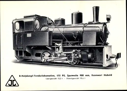 Ak Deutsche Eisenbahn, B Nassdampf Tenderlokomotive, Arn. Jung