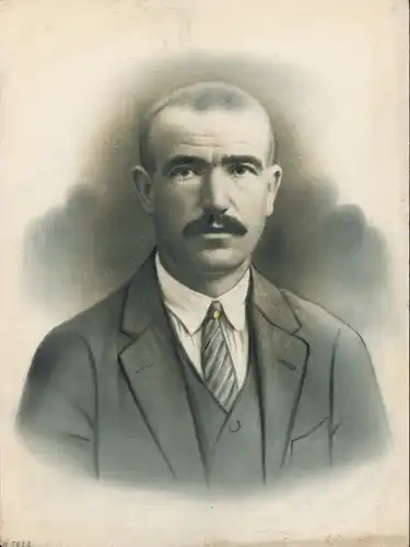 Foto Combalié, Henri, Tolouse, Portrait, Mann im Anzug