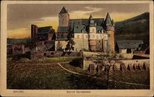 Ak St. Johann bei Mayen in der Eifel, Schloss Bürresheim