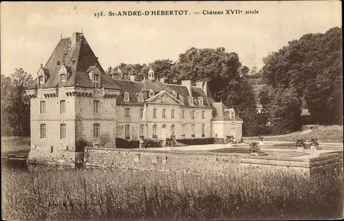 Ak Saint André d'Hébertot Calvados, Le Chateau